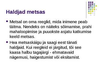 Mets ja haldjad eestlaste maailmapildis #8