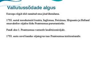 Prantsuse revolutsioon ja Euroopa #8