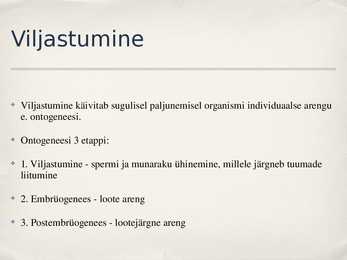 Viljastumine #2
