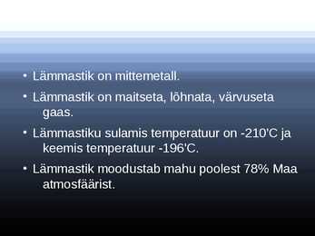Keemia Lämmastik - mittemetall #2