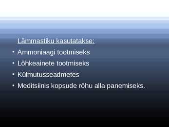 Keemia Lämmastik - mittemetall #3