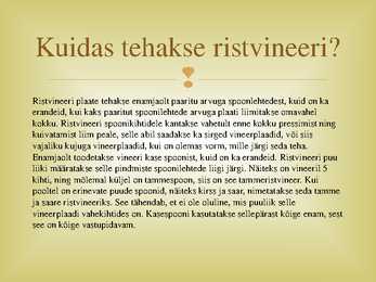 Plaatmaterjalide eristamine ja valmistamise tehnoloogia #5