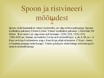 Plaatmaterjalide eristamine ja valmistamise tehnoloogia #6