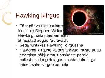 Stephen William Hawking ülevaade #6