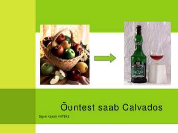Calvadose tootmine