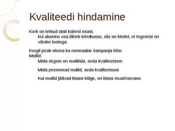 Shampanjakoolituse kokkuvõte #8