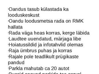 GPS navigeerimine Oandu loodusmetsa rada #14