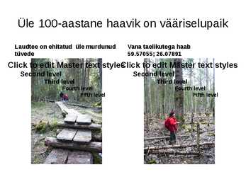 GPS navigeerimine Oandu loodusmetsa rada #8