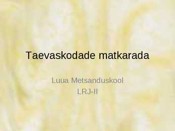 GPSnavigeerimine Taevaskoda