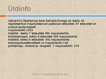 Lääne-Viru majutusasutused #2