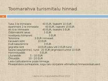 Lääne-Viru majutusasutused #14