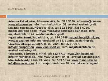 Lääne-Viru majutusasutused #9