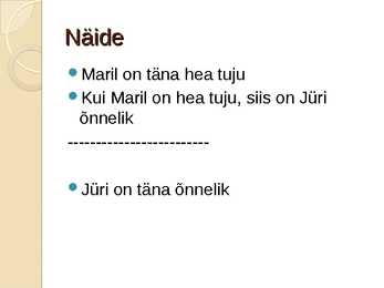 Loogika ja matemaatika #11