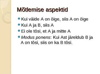 Loogika ja matemaatika #6