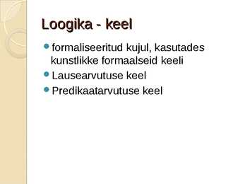 Loogika ja matemaatika #9