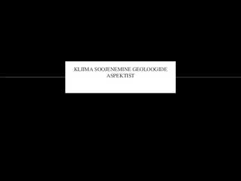 Kliima soojenemine Powerpoint