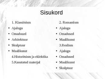 Klassitsism-romantism ja realism - kunstiajalugu #2