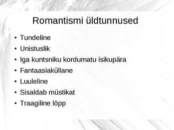 Klassitsism-romantism ja realism - kunstiajalugu #13