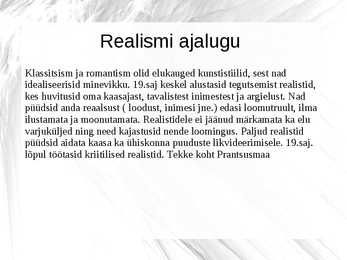 Klassitsism-romantism ja realism - kunstiajalugu #19