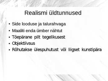 Klassitsism-romantism ja realism - kunstiajalugu #20