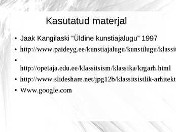 Klassitsism-romantism ja realism - kunstiajalugu #31