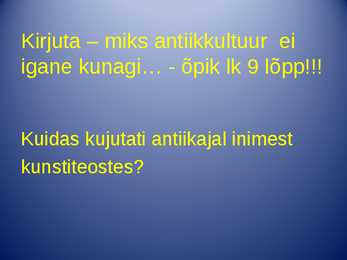 Antiik kultuur #10