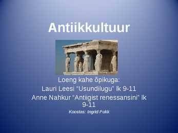 Antiik kultuur