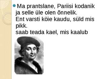 Keskaegne linnakirjandus #16