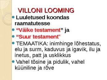 Keskaegne linnakirjandus #17
