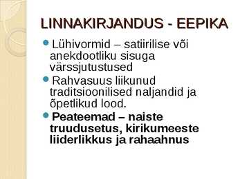 Keskaegne linnakirjandus #22