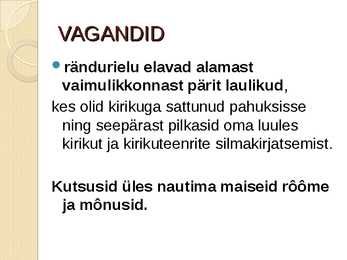 Keskaegne linnakirjandus #5