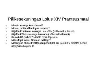 Päikesekunigas Loius XIV Prantsusmaal #4