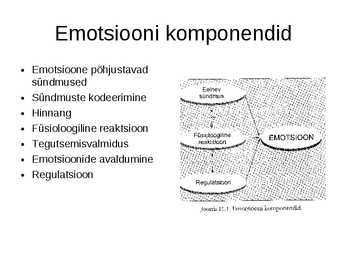 Emotsioonid ja emotsiooniteooriad #9