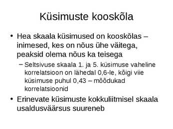 Isiksus ja isiksusepsühholoogia #12
