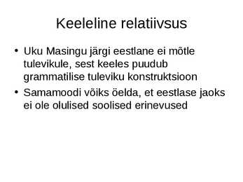 Keel ja laste keele areng #21