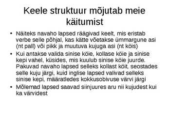 Keel ja laste keele areng #23