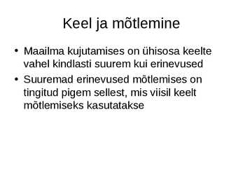 Keel ja laste keele areng #24