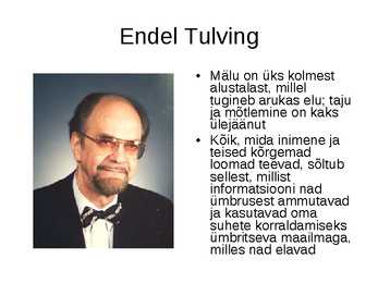 Mälu ning mälu liigid #3
