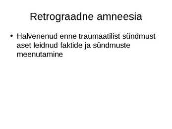 Mälu ning mälu liigid #28