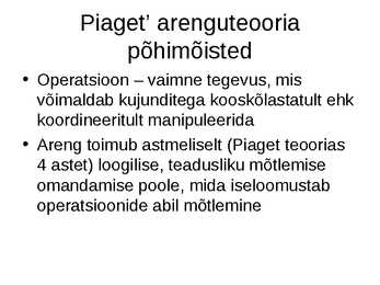 Mõtlemine ja mõtlemise areng #23