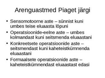 Mõtlemine ja mõtlemise areng #24