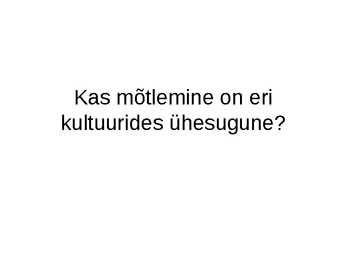 Mõtlemine ja mõtlemise areng #28