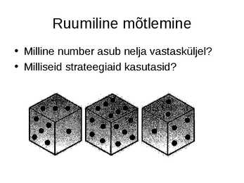 Mõtlemine ja mõtlemise areng #33