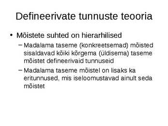 Mõtlemine ja mõtlemise areng #10