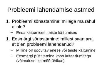 Probleemilahendus #3