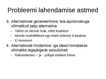 Probleemilahendus #4
