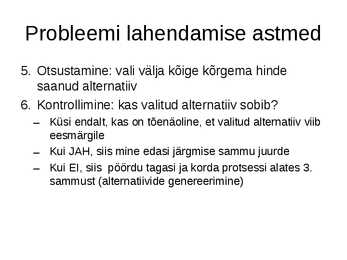 Probleemilahendus #5