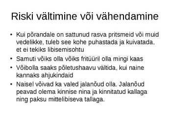 Õnnetus koka töökeskkonnas #4