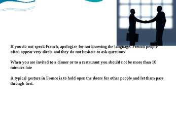 France business etiquette #6