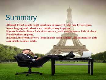 France business etiquette #10